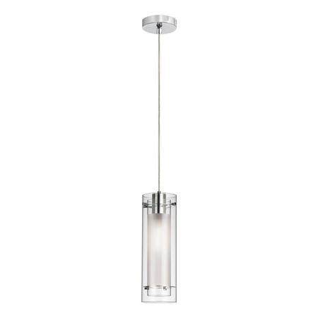 DAINOLITE Polished Chrome Dinette One Light Mini Pendant 22152-CF-PC